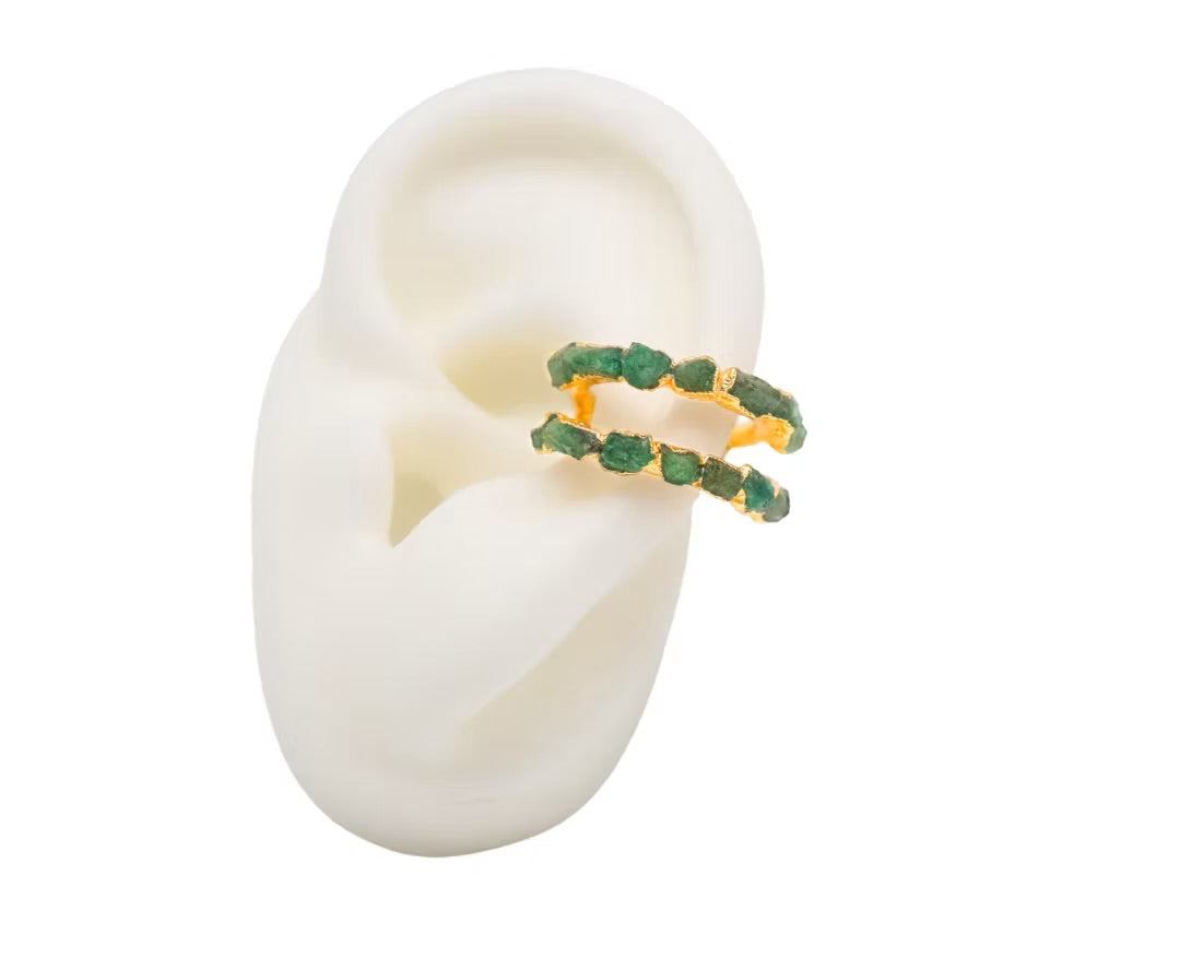 EarCuff Doble Línea Esmeralda - FUSIÓN