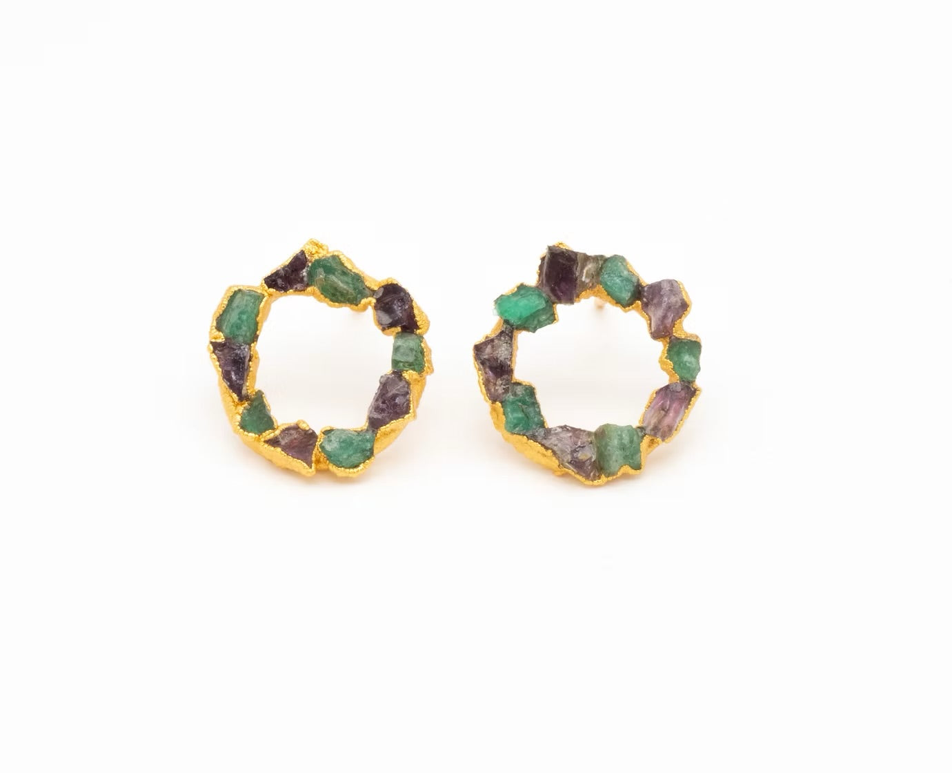 Topos corona mix de Amatistas y Esmeraldas - FUSIÓN