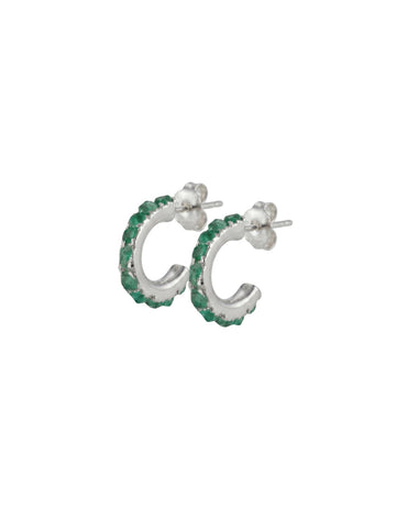 MINI CANDONGA PLATA Y ESMERALDA 1 CM