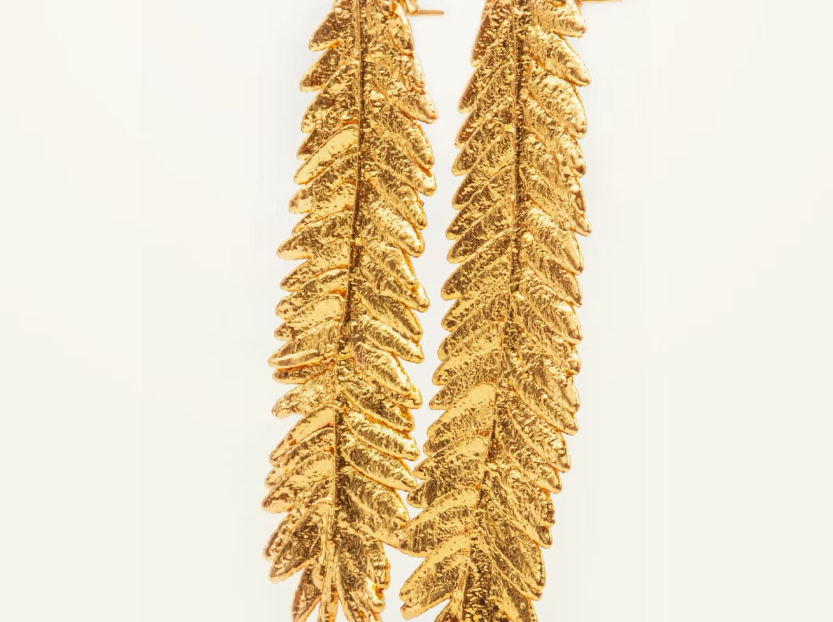 Natural Fern Leaf Earring