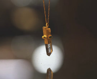 Dije Cuarzo Esmeraldas fusión