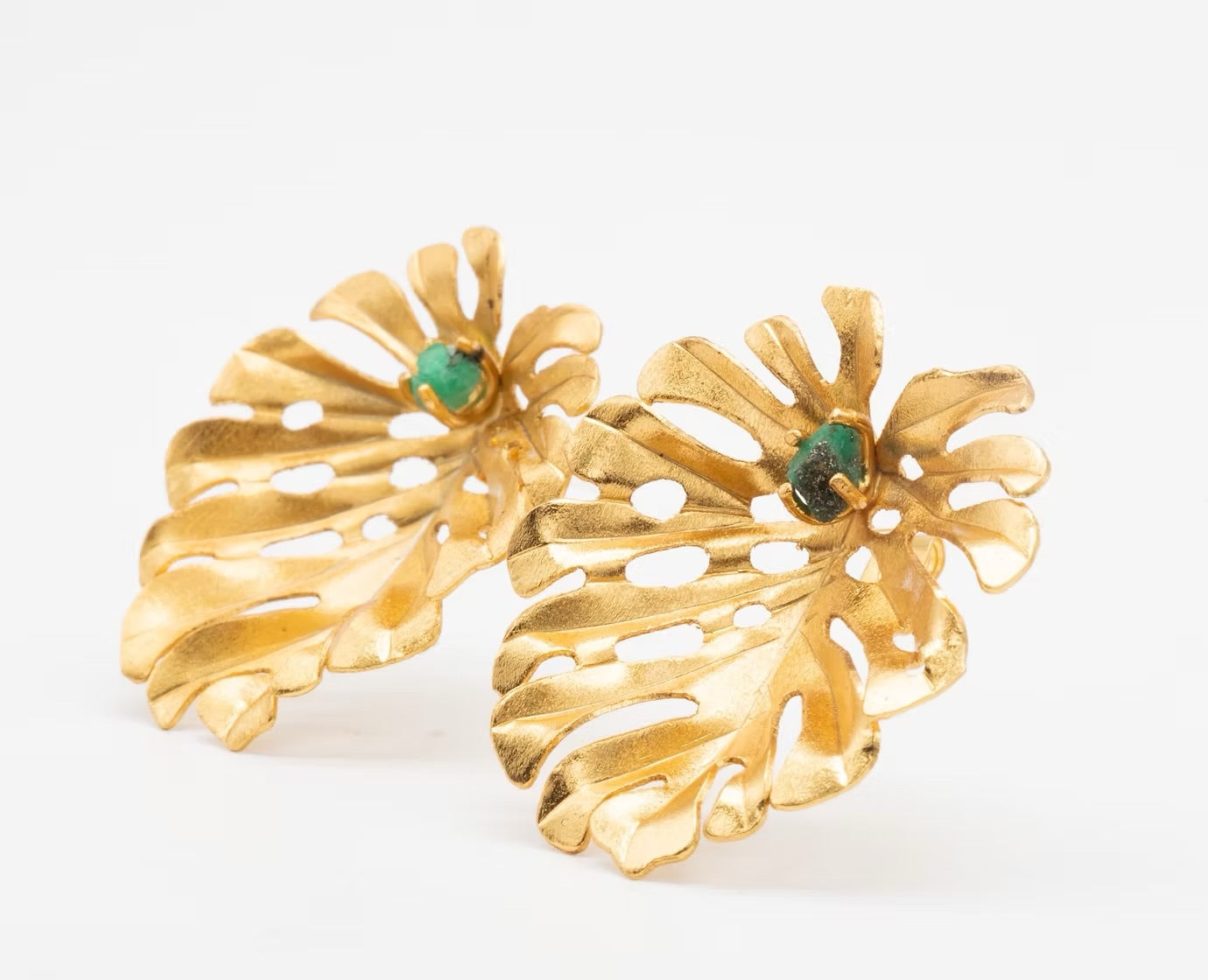 Topo Hoja de Balazo martillada Esmeralda