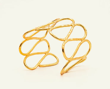 Brazalete Ondas Martillado