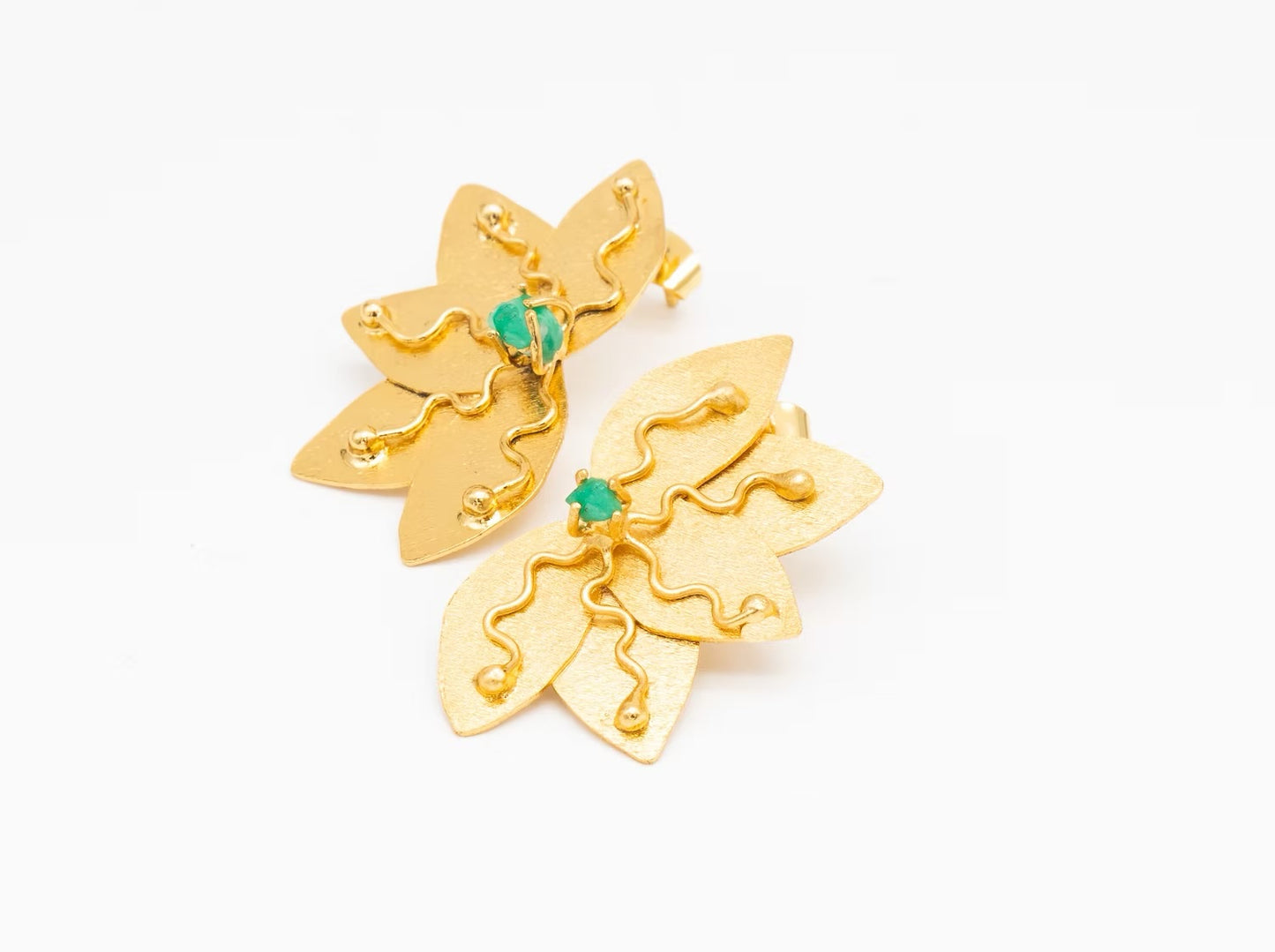 Topo Flor de Loto Esmeralda 3 cm