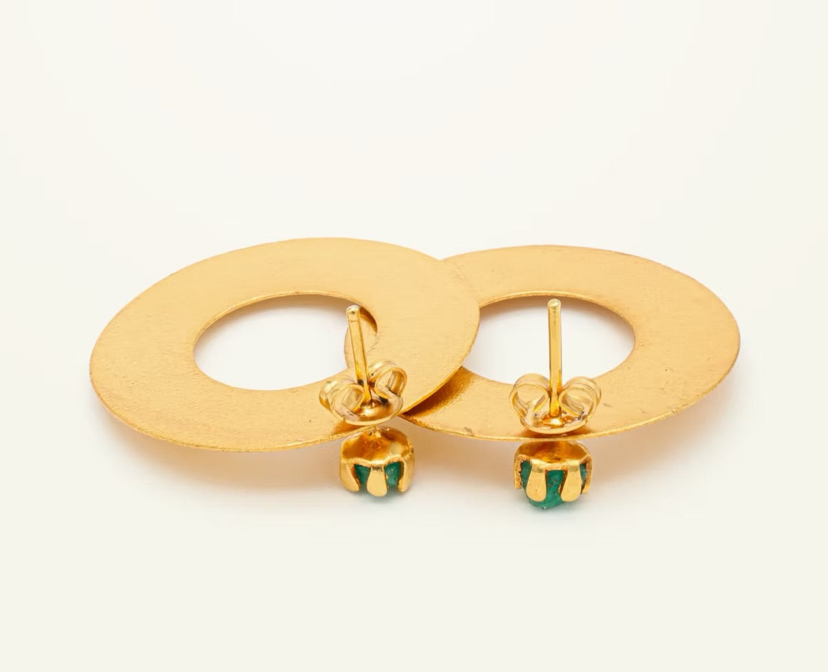 Topo círculo reemplazable esmeralda