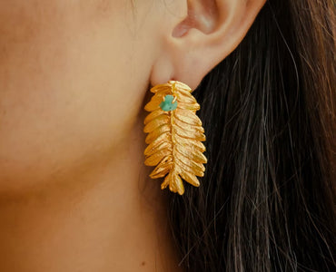 Topo Hoja Pino Romerón con Esmeralda | Naturaleza Viva Collection