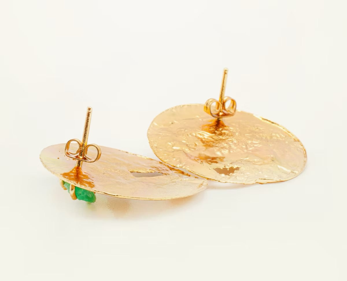 Topo Esmeralda círculo reticulado