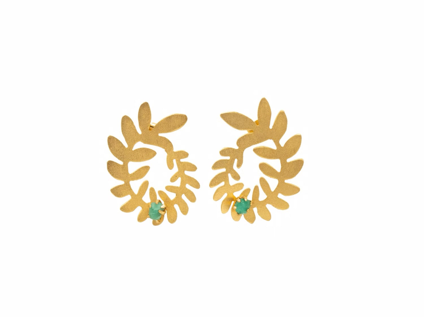 Topo corona de laurel esmeralda