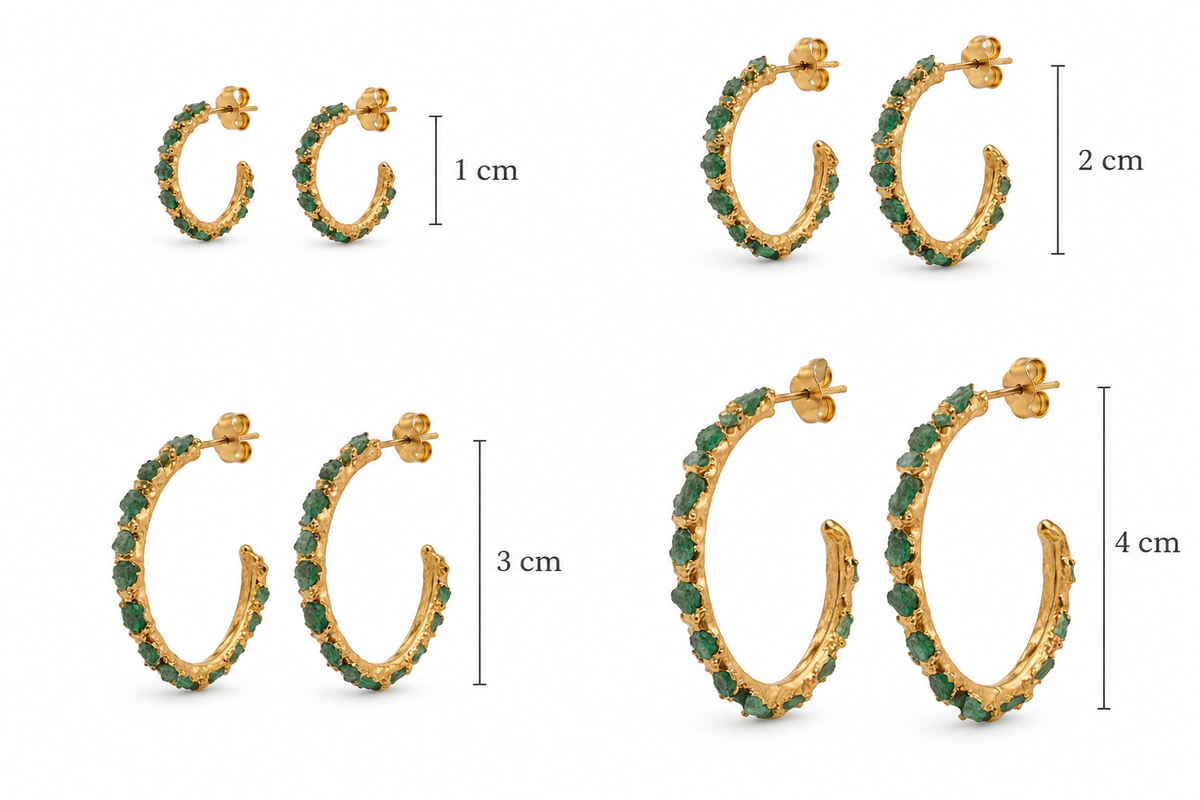 MINI CANDONGA DE ESMERALDA 1 CM