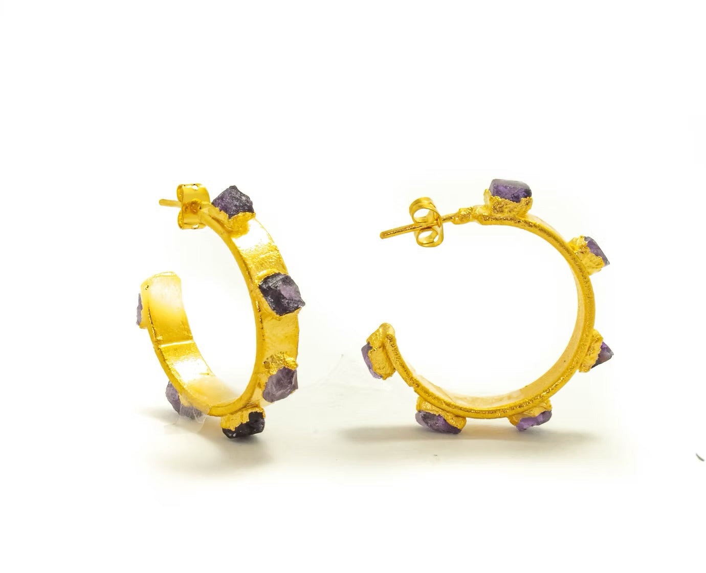 Small 2cm flat hoop earring - FUSION Collection