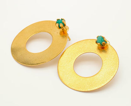 Topo círculo reemplazable esmeralda