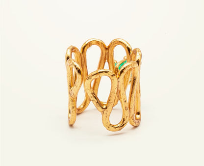 Anillo ondas Esmeralda