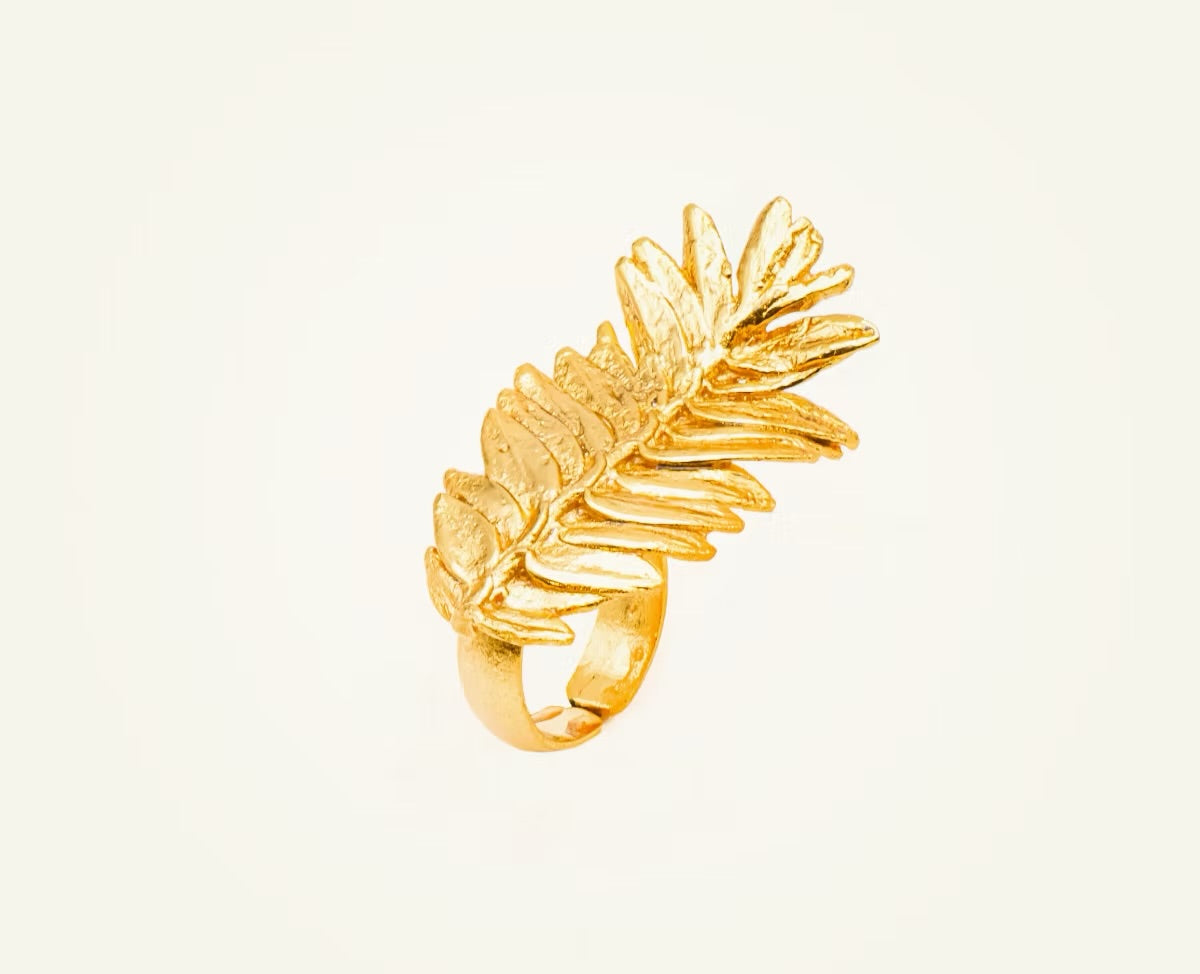 Rosemary Pine Leaf Ring - Naturaleza Viva Collection