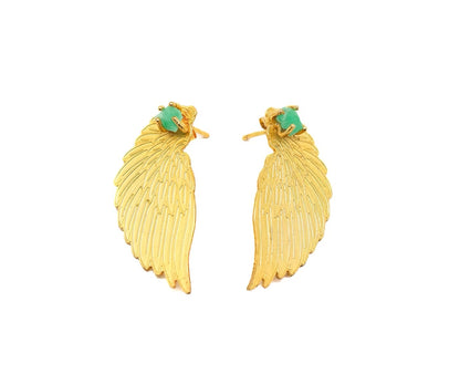 Topo Alas Pequeño Grabadas Esmeralda - CELESTIAL COLLECTION