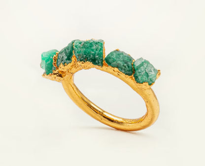 Anillo 1 línea esmeralda  - FUSIÓN Collection