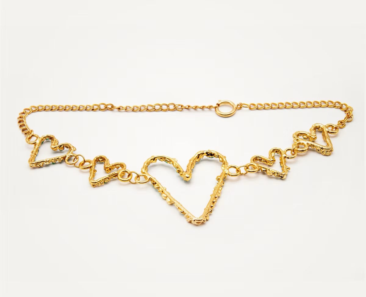 Emerald Heart Choker - L'AMOUR Collection