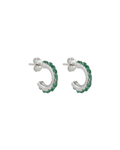 MINI CANDONGA PLATA Y ESMERALDA 1 CM