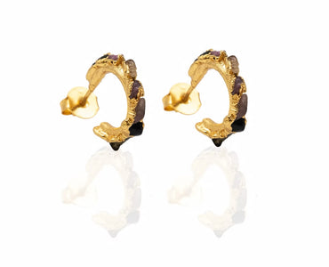 Candonga pequeña 1.5 CM  Fusión turmalina