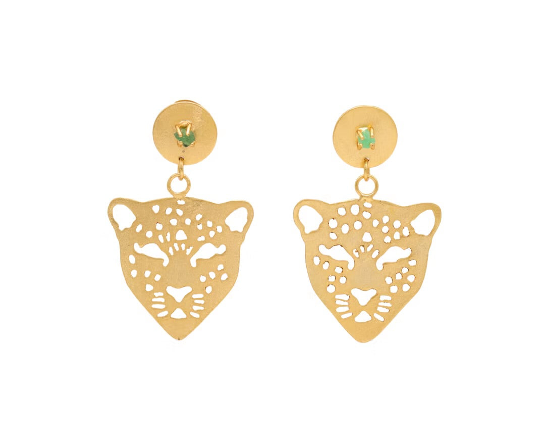 Puma Emerald Earrings