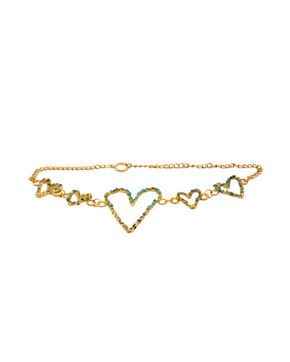 Emerald Heart Choker - L'AMOUR Collection