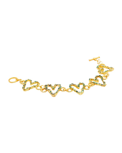 Emerald Heart Bracelet - L'AMOUR Collection