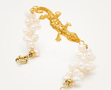 Pulsera lagartija perlas