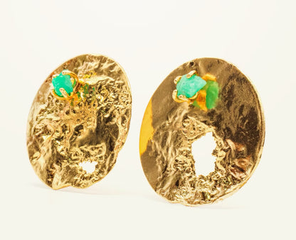 Topo Esmeralda círculo reticulado