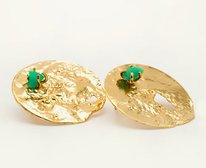 Topo Esmeralda círculo reticulado