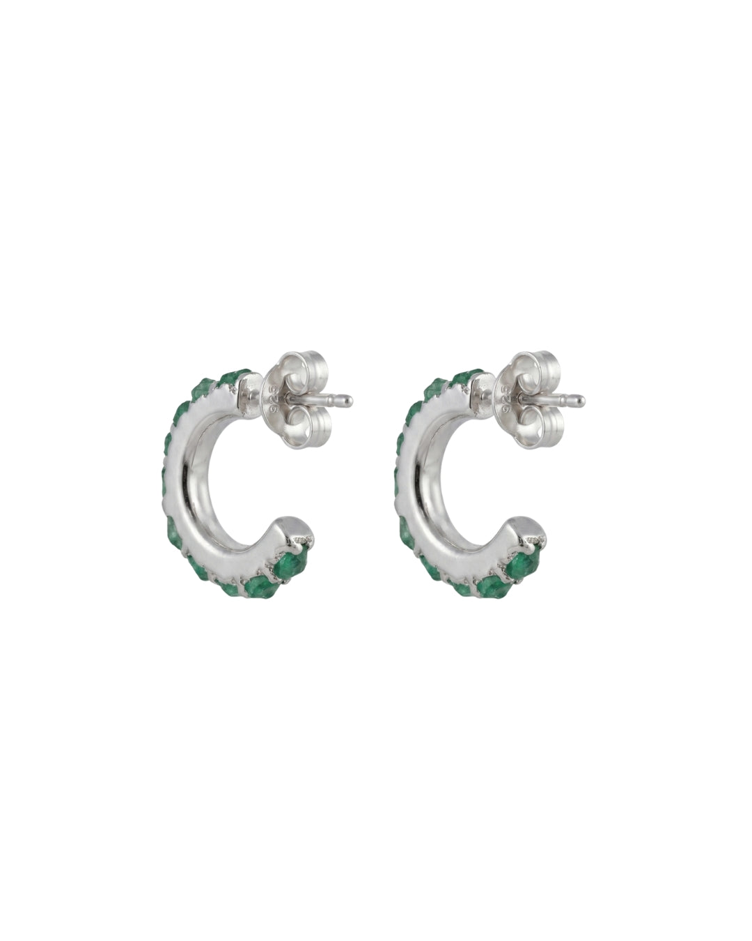 MINI CANDONGA PLATA Y ESMERALDA 1 CM