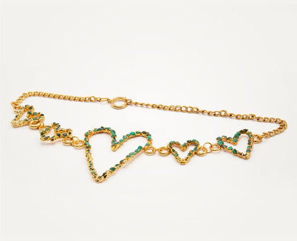 Emerald Heart Choker - L'AMOUR Collection