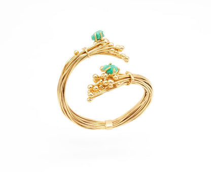 Brazalete Alfileres Esmeralda