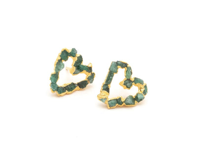 Topo Pequeño Corazón Esmeralda