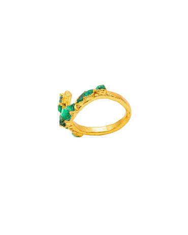 ANILLO ESPIRAL 10 ESMERALDAS FUSIÓN