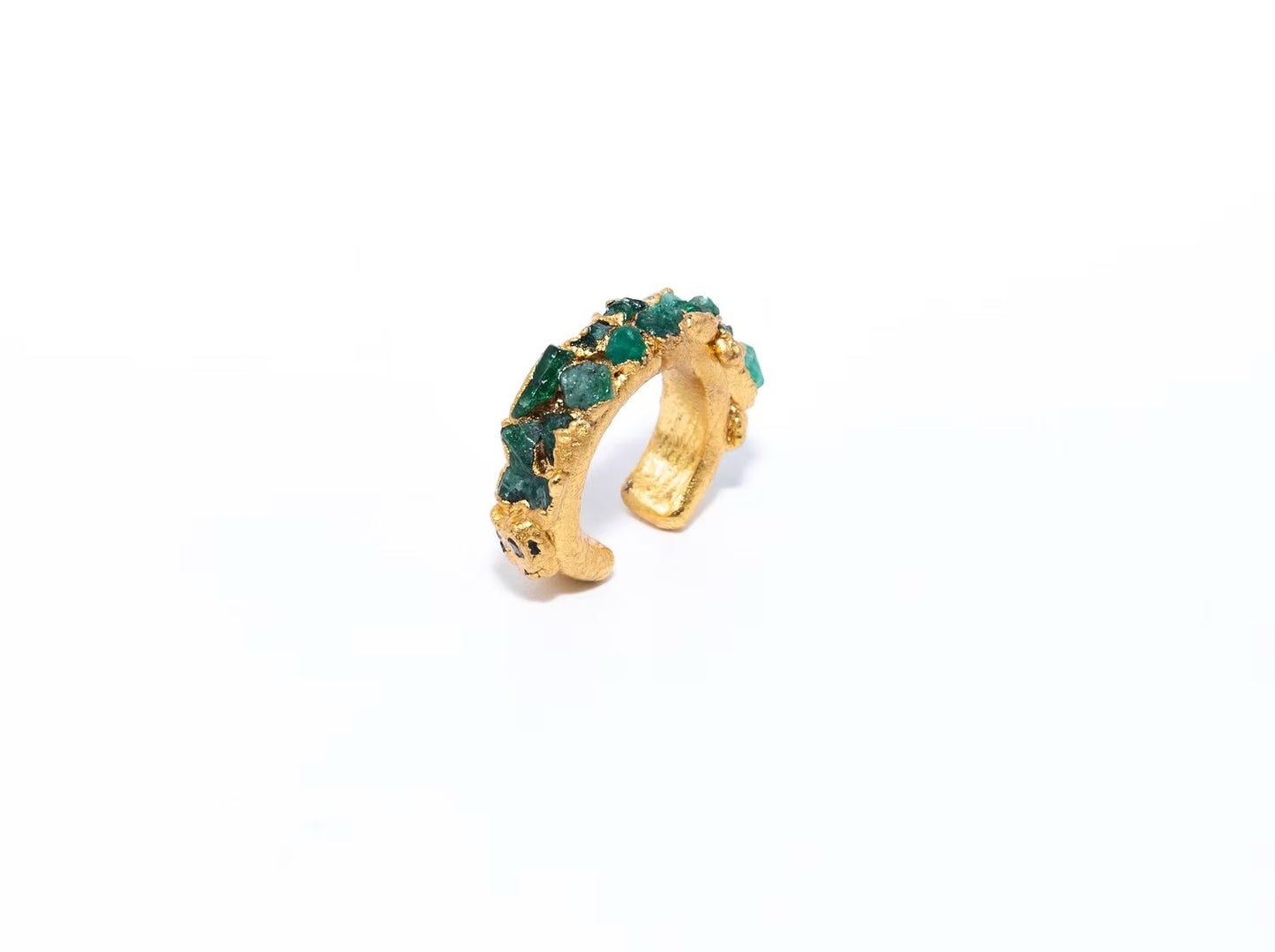 Emerald mosaic earcuff FUSION
