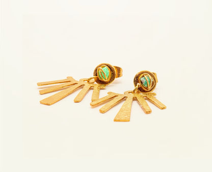 Modern Pre-Columbian Emerald Earring