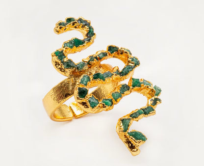 Anillo Serpiente Esmeralda - FUSIÓN Collection
