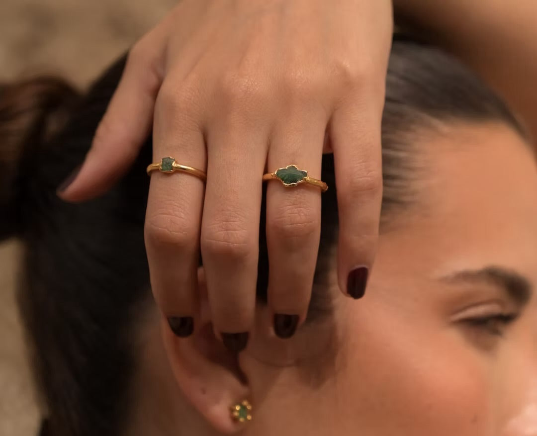 Anillo Básico Esmeralda - FUSIÓN Collection