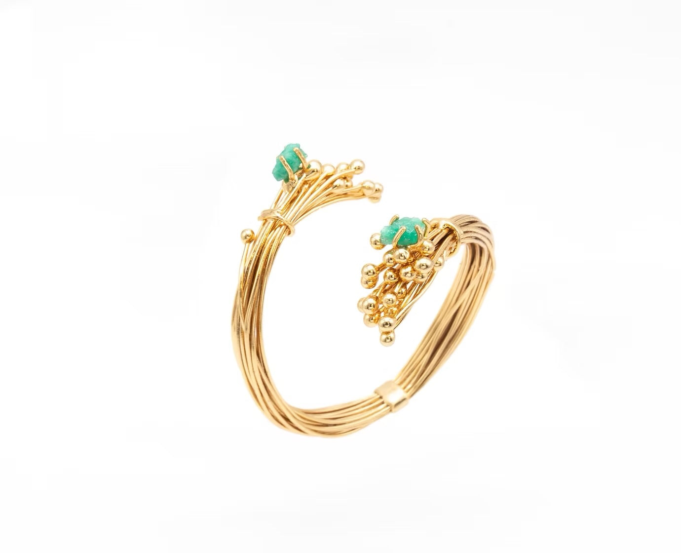 Brazalete Alfileres Esmeralda