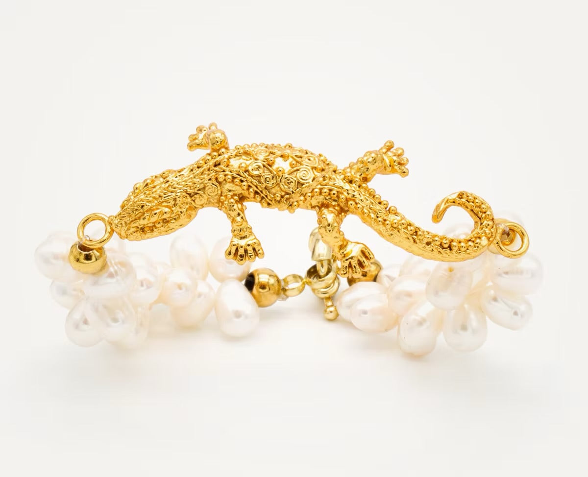 Pulsera lagartija perlas