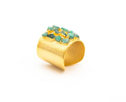 Anillo Mosaico Ancho 9 piedras Fusión