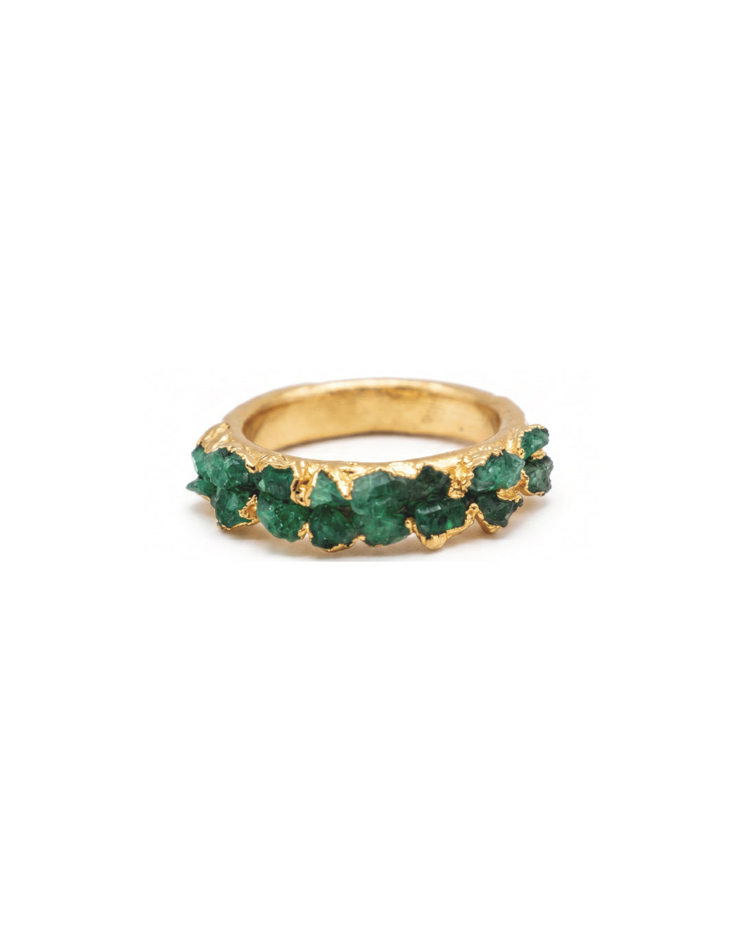Emerald flat mosaic ring - FUSION