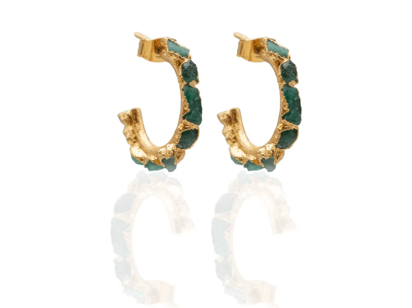 Candonga pequeña 2 CM esmeraldas - FUSIÓN Collection