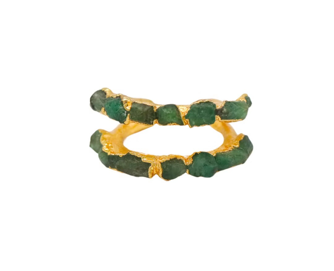 Emerald Double Line EarCuff - FUSION