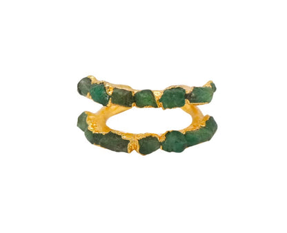 Emerald Double Line EarCuff - FUSION