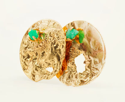 Topo Esmeralda círculo reticulado