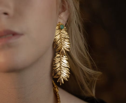 MAXI TOPO PINE LEAF ROMERON DOUBLE EMERALD