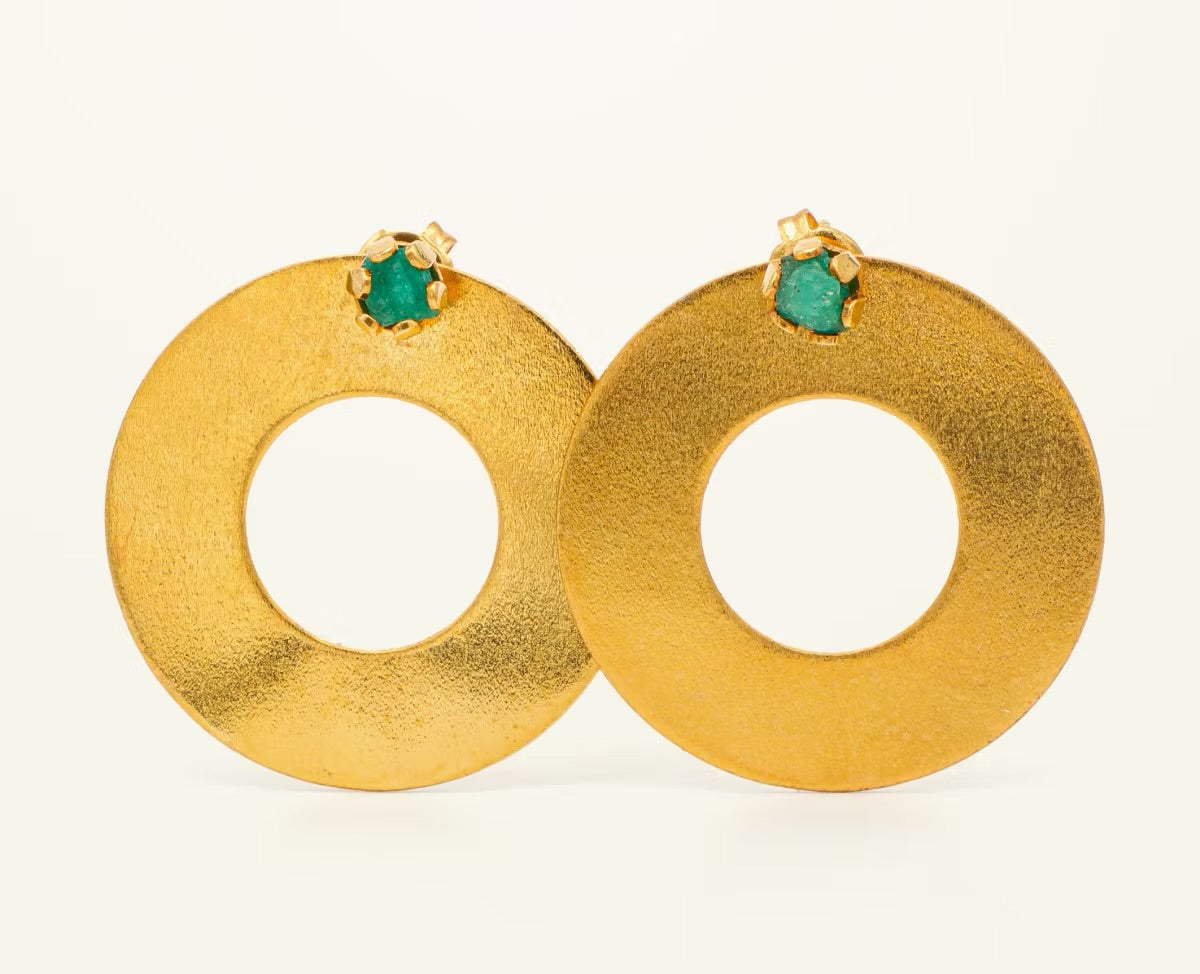 Topo círculo reemplazable esmeralda