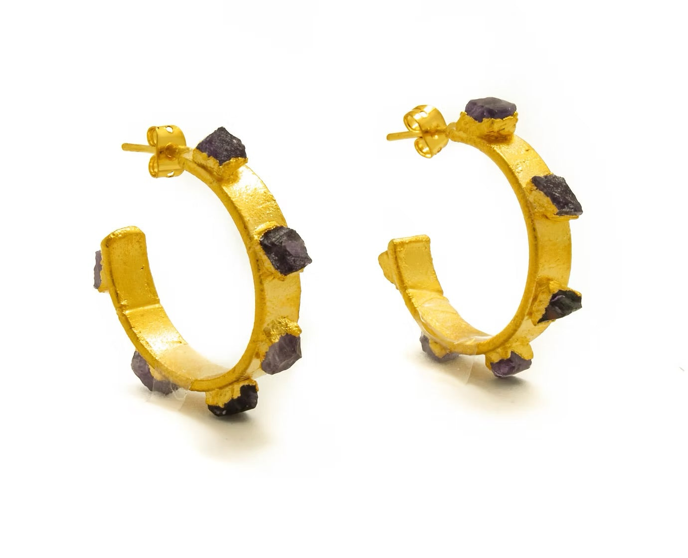 Small 2cm flat hoop earring - FUSION Collection
