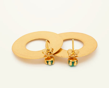 Topo círculo reemplazable esmeralda