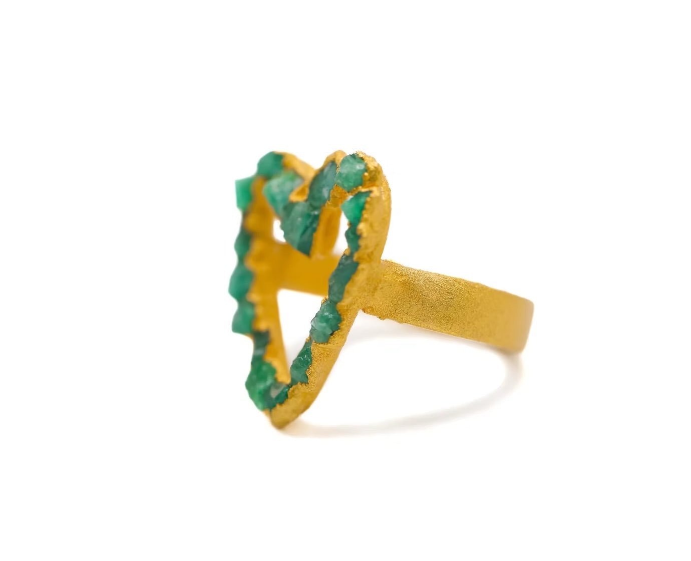 Emerald heart ring - L'AMOUR Collection